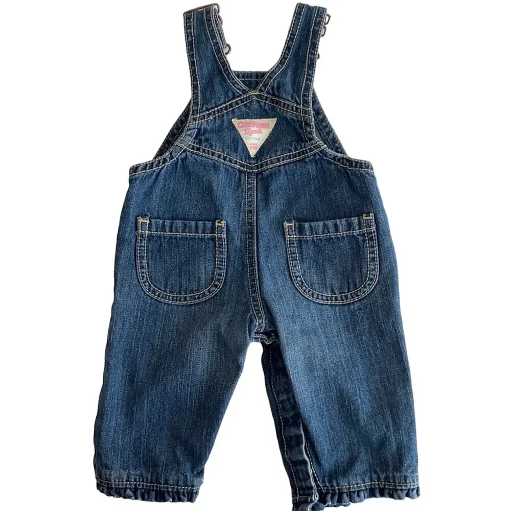 Vintage Girl OshKosh B’Gosh denim Heart overalls 3 Months